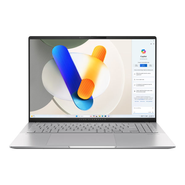 atsisiųsti (1) Asus Vivobook S 16 OLED Silver AMD Ryzen 7 8845HS, ddr5 16 GB, SDD 1000 GB, Windows 11 Home