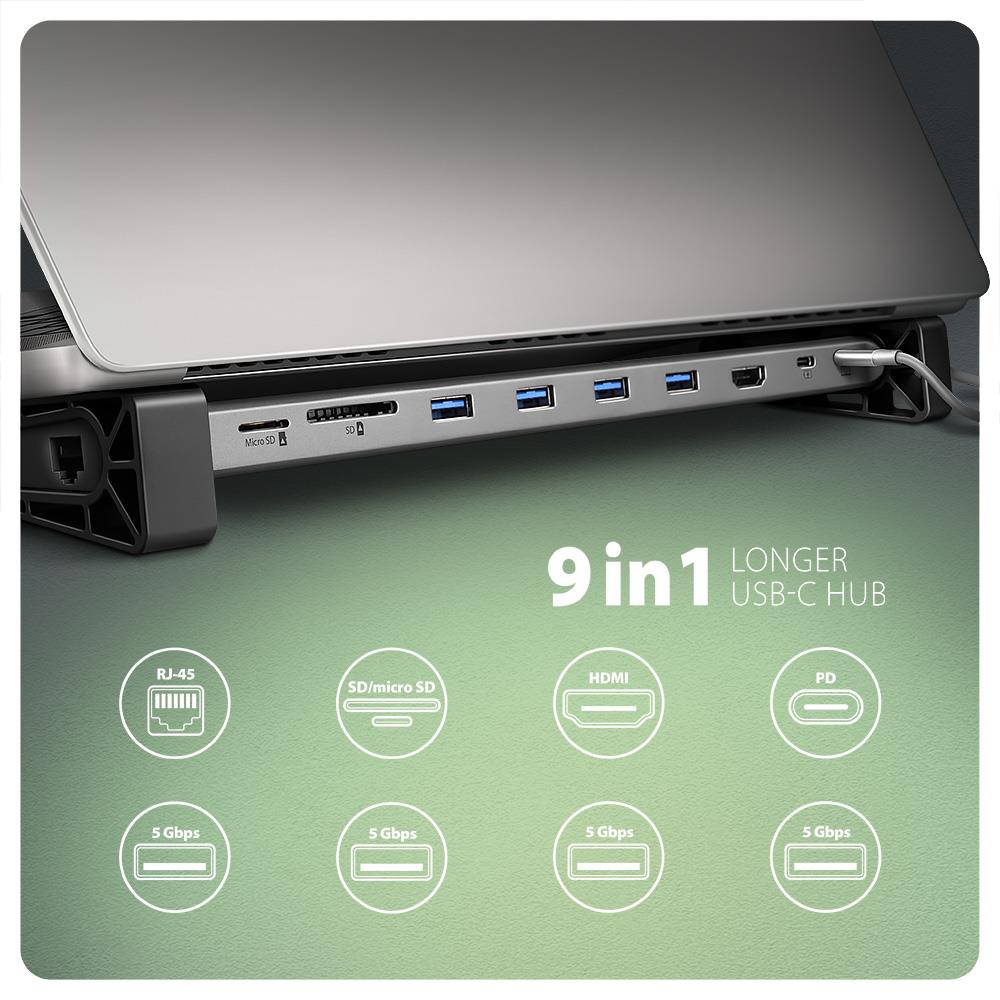 NB ACC DOCKING STATION/9IN1 HMC-10HLS AXAGON