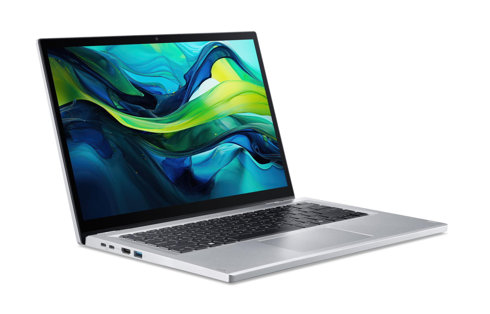 ACER Aspire (Go Spin 14, AGSP14-31PT-C72L, CPU  Intel N-Series, N150, 800 MHz, 14", Touchscreen, 1920x1200, RAM 16GB, SSD 512GB, IntelGraphics, Integrated, ENG, Windows 11 Home, Pure Silver)