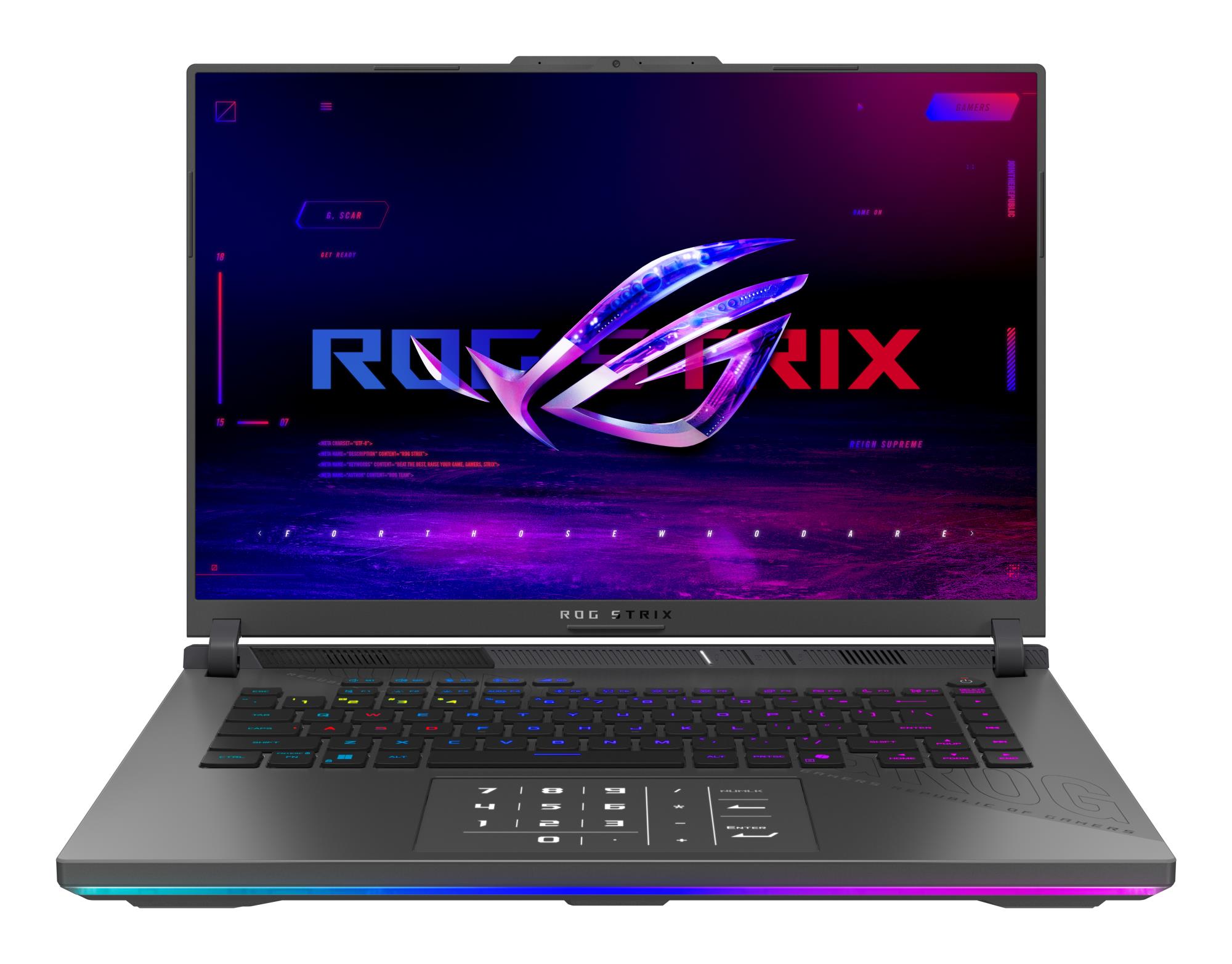ASUS ROG Strix (G16 (2025), CPU  Ryzen 9, 2500 MHz, 16", 2560x1600, RAM 16GB, DDR5, 5600 MHz, SSD 1TB, NVIDIA GeForce RTX 5070 Ti, 12GB, ENG, Windows 11 Home)