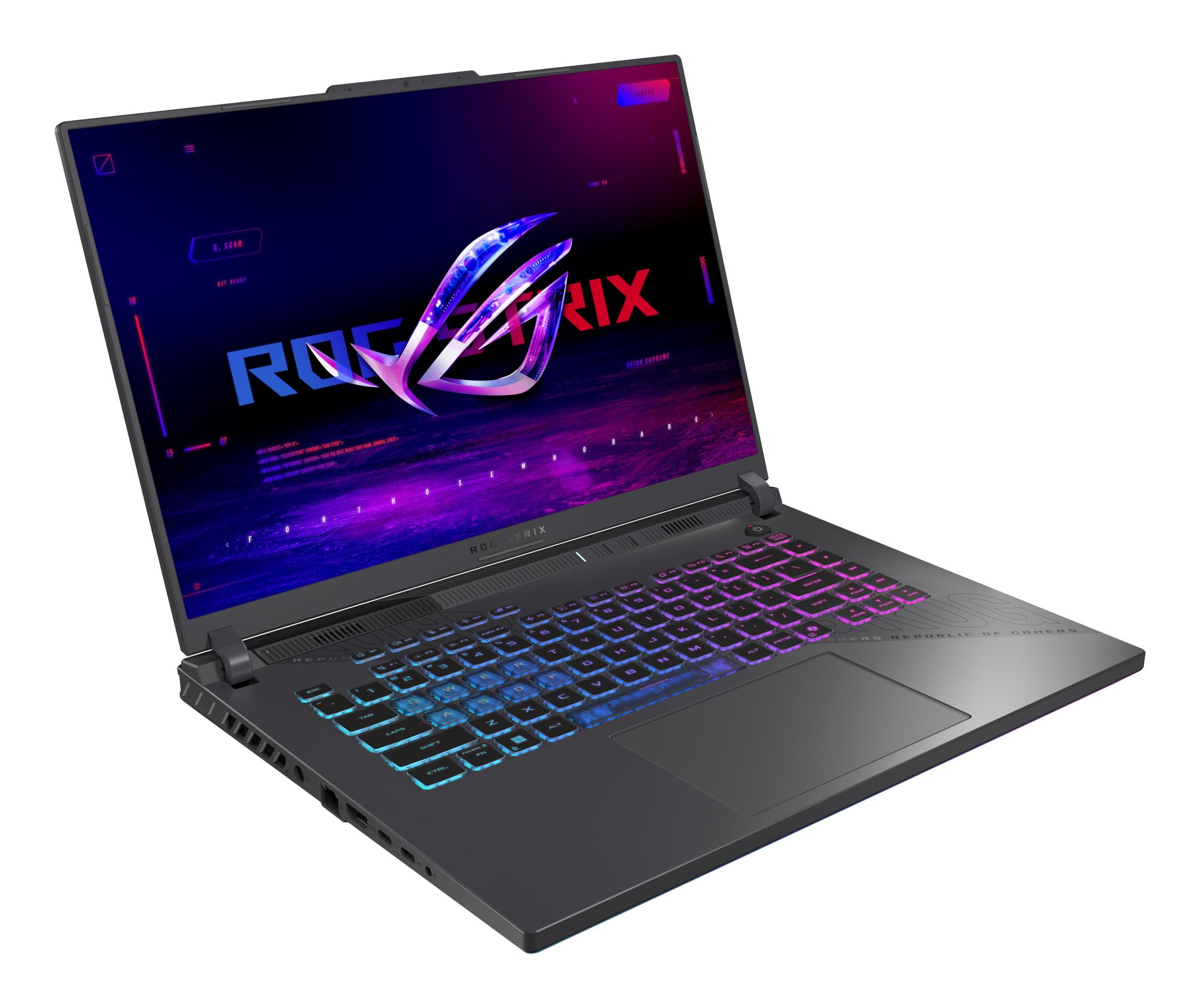 ASUS ROG Strix (G16 (2025), CPU  AMD Ryzen 9, 2400 MHz, 16", 1920x1200, RAM 16GB, DDR5, 5200 MHz, SSD 1TB, NVIDIA GeForce RTX 5070 Ti, 12GB, ENG, Windows 11 Home, Eclipse Grey)