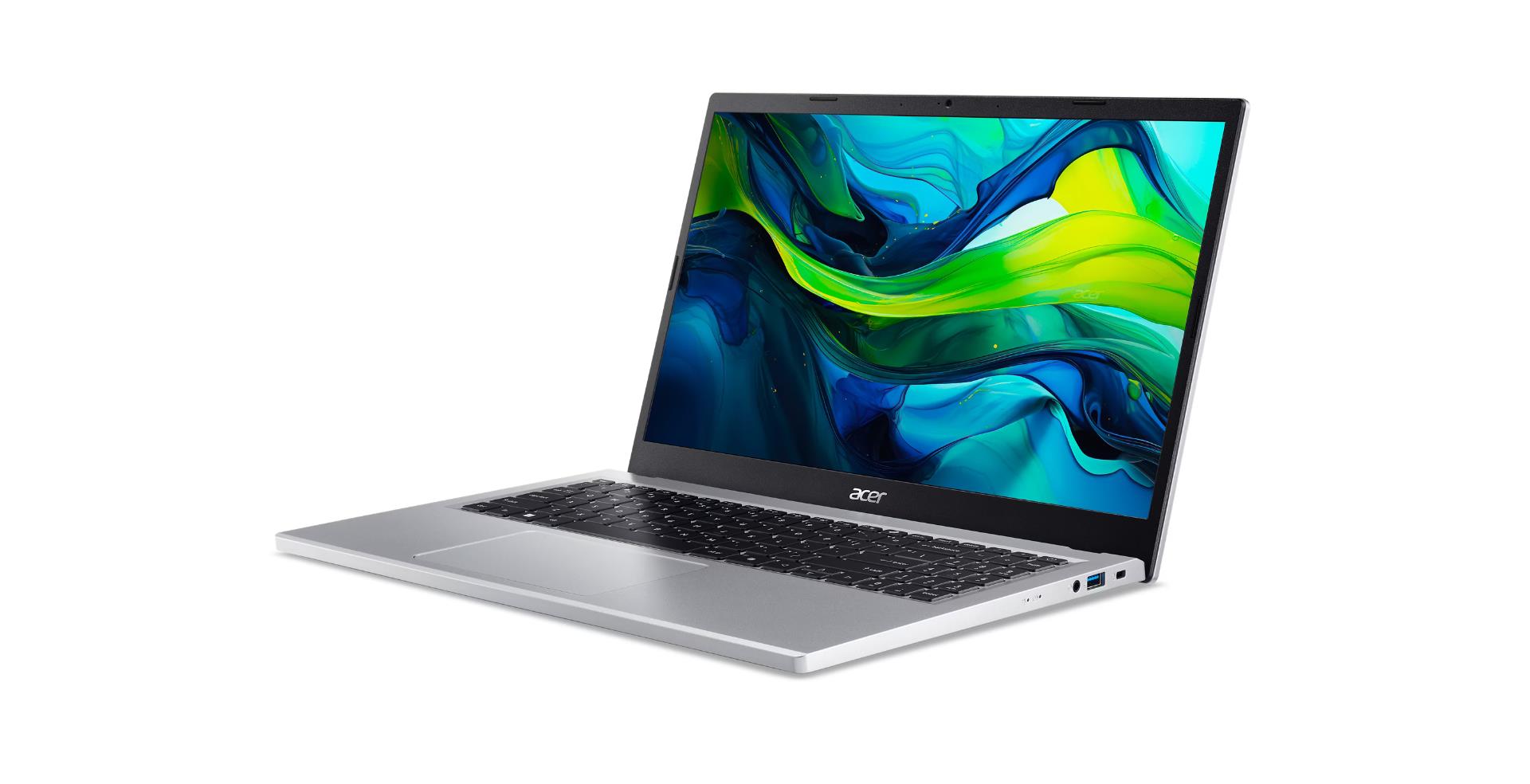 ACER Aspire (Go 15, AG15-32P-373M, CPU  Intel Core 3, N355, 1900 MHz, 15.6", 1920x1080, RAM 16GB, DDR5, SSD 512GB, Integrated, ENG, Windows 11 Home, Pure Silver)