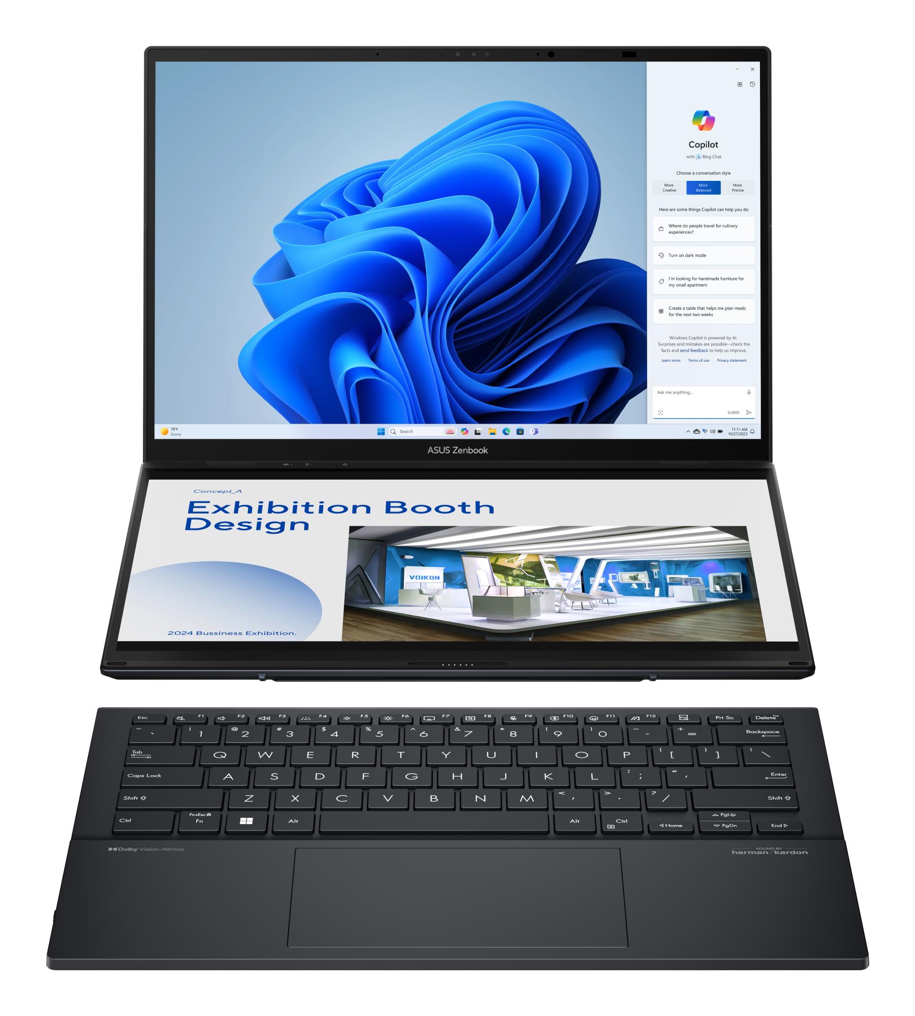 ASUS ZenBook Series (DUO, CPU Core Ultra, U9-285H, 2900 MHz, 14", Touchscreen, 2880x1800, RAM 32GB, LPDDR5x, SSD 2TB, Intel Arc Graphics, Integrated, ENG, Windows 11 Home, Grey) ASUS ZenBook Series (DUO, CPU Core Ultra, U9-285H, 2900 MHz, 14", Touchscreen, 2880x1800, RAM 32GB, LPDDR5x, SSD 2TB, Intel Arc Graphics, Integrated, ENG, Windows 11 Home, Grey)