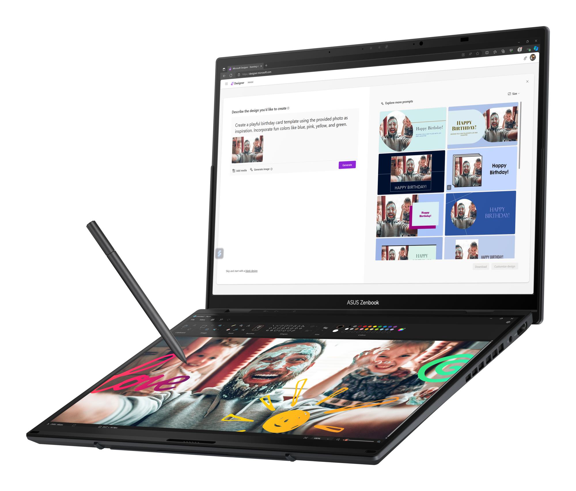 ASUS ZenBook Series (DUO, CPU Core Ultra, U9-285H, 2900 MHz, 14", Touchscreen, 2880x1800, RAM 32GB, LPDDR5x, SSD 2TB, Intel Arc Graphics, Integrated, ENG, Windows 11 Home, Grey) ASUS ZenBook Series (DUO, CPU Core Ultra, U9-285H, 2900 MHz, 14", Touchscreen, 2880x1800, RAM 32GB, LPDDR5x, SSD 2TB, Intel Arc Graphics, Integrated, ENG, Windows 11 Home, Grey)