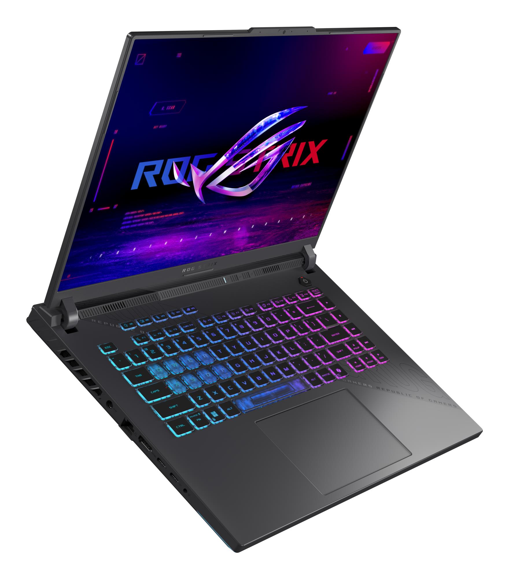 ASUS ROG Strix (G16 (2025), CPU  AMD Ryzen 9, 2400 MHz, 16", 1920x1200, RAM 16GB, DDR5, 5200 MHz, SSD 1TB, NVIDIA GeForce RTX 5070 Ti, 12GB, ENG, Windows 11 Home, Eclipse Grey)