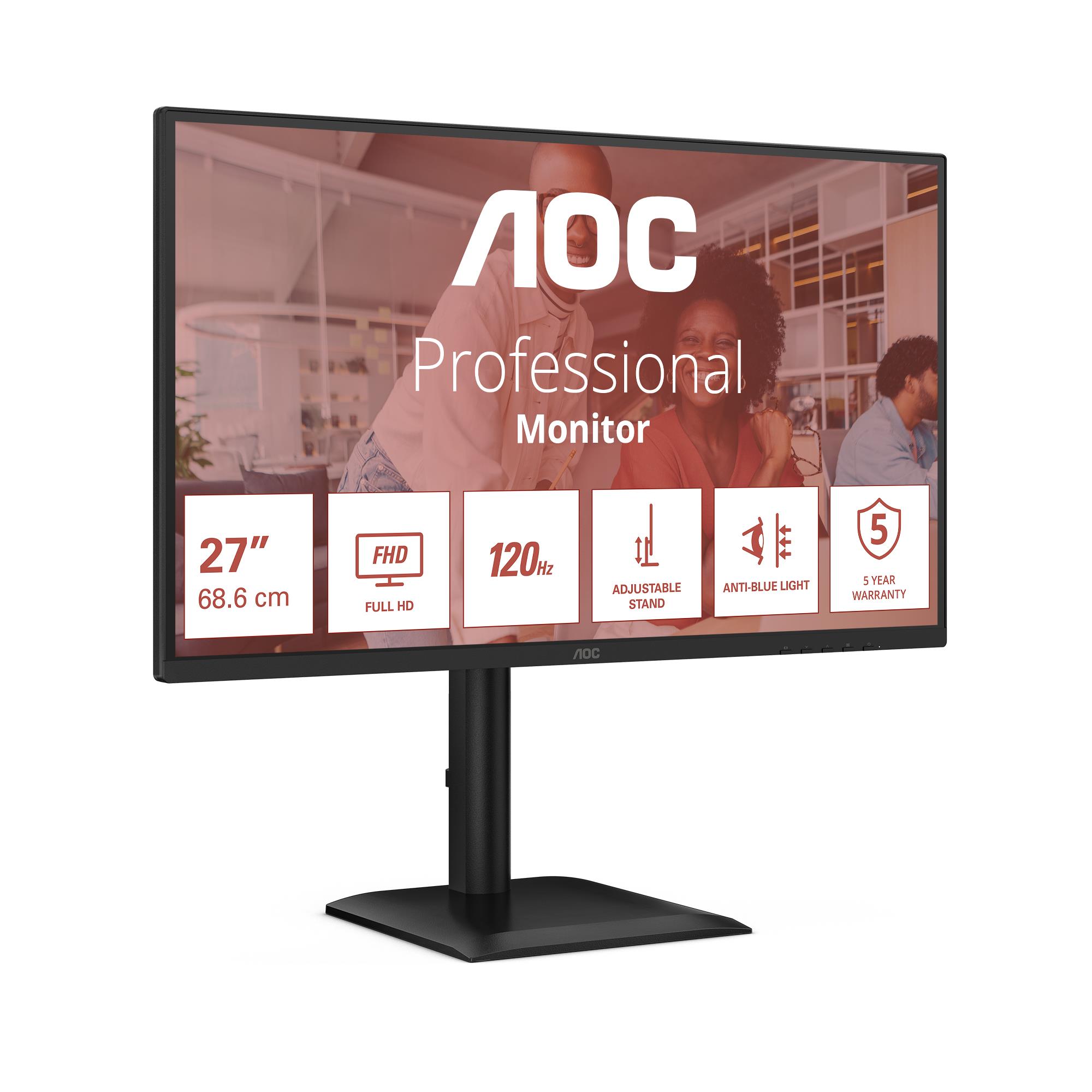 AOC 27 " (1920 x 1080 pixels, Full HD, Native aspect ratio 16:9, LED, Flat)