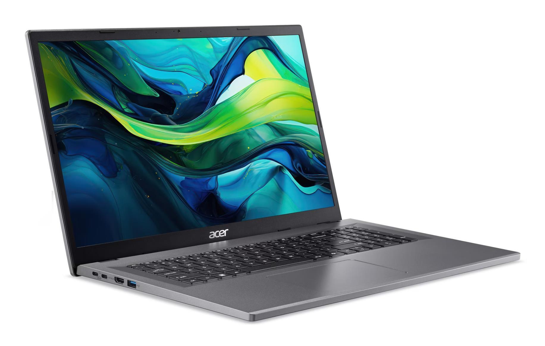 ACER Aspire (Go 17, CPU Intel® N, N150, 17.3 ", 1920 x 1080 pixels, RAM 16 GB, SSD 512 GB, Discrete graphics Not available, On-board graphics Yes, Keyboard language English, OS installed Windows 11 Home, Colour Grey)