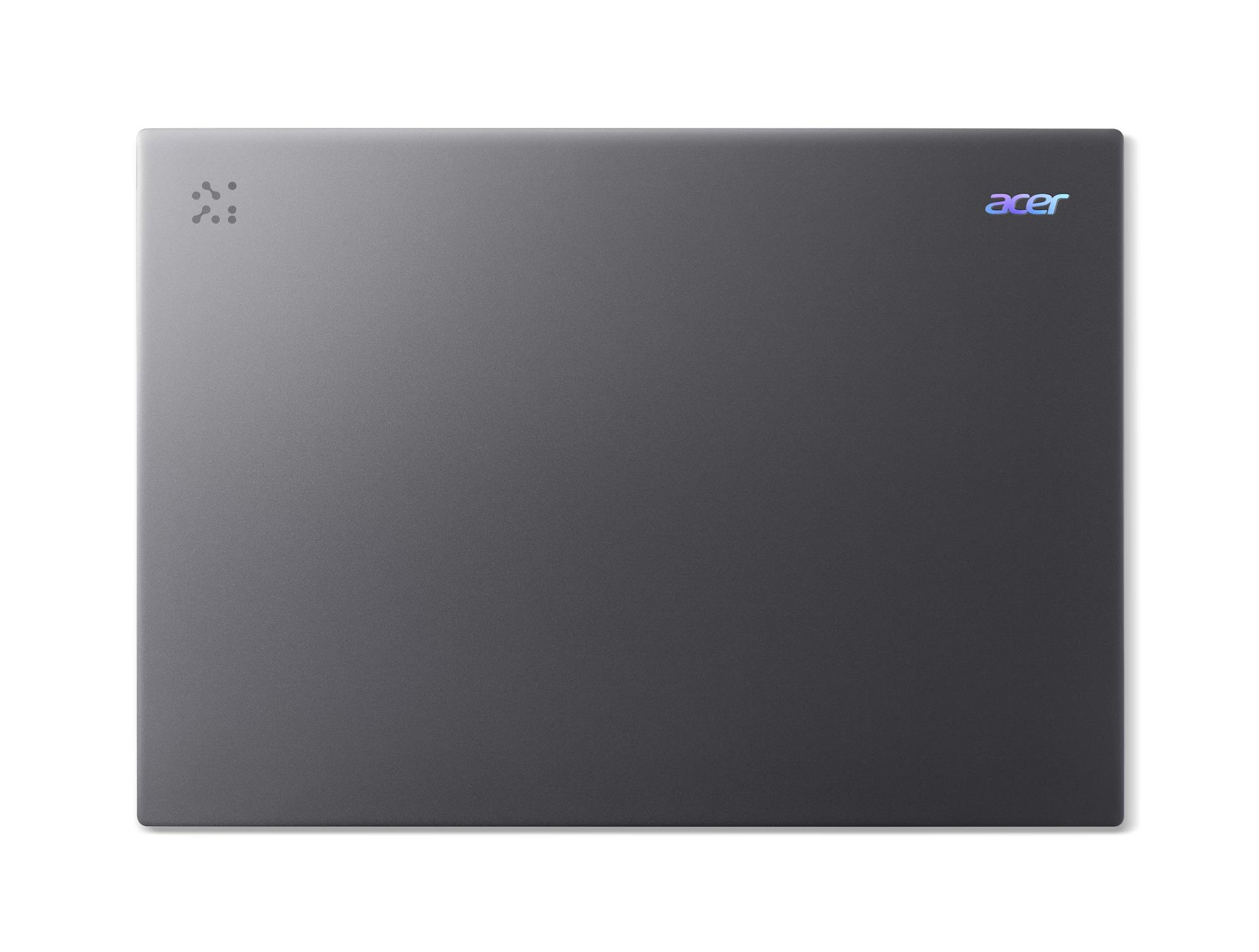 ACER Aspire (Aspire 16 AI, CPU Qualcomm Snapdragon, X1-26-100, 3 GHz, 16 ", 1920 x 1200 pixels, RAM 16 GB, LPDDR5x-SDRAM, SSD 512 GB, Discrete graphics Not available, On-board graphics Yes, Numeric keypad Yes, OS installed Windows 11 Home, Colour Grey)