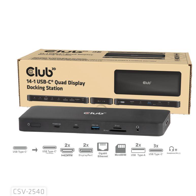 NB ACC DOCKING STATION 14IN1/USB-C 150W CSV-2540 CLUB3D NB ACC DOCKING STATION 14IN1/USB-C 150W CSV-2540 CLUB3D