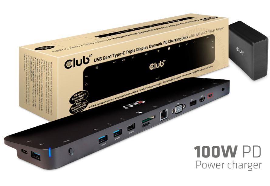 NB ACC DOCKING STATION/USB-C 100W CSV-1564W100 CLUB3D NB ACC DOCKING STATION/USB-C 100W CSV-1564W100 CLUB3D