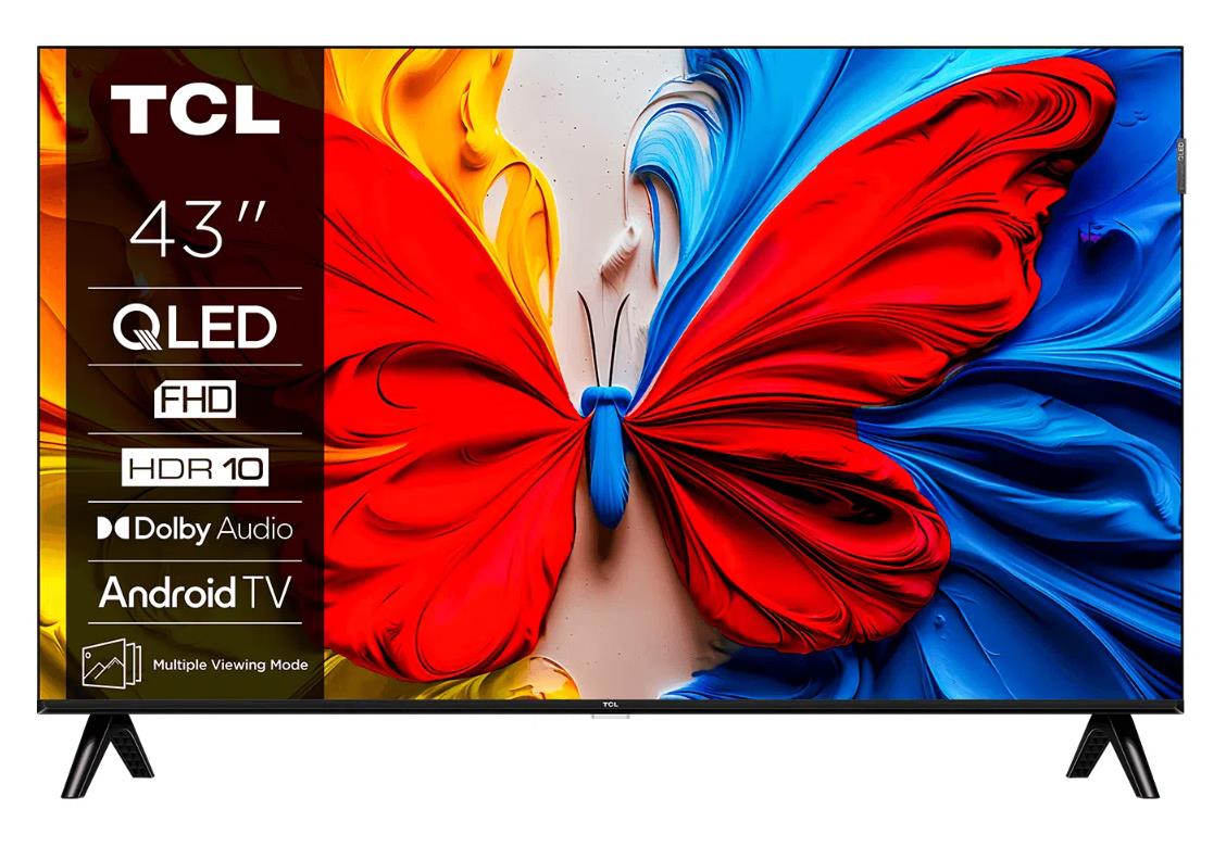 TCL 43 " (Full HD, 1920 x 1080 pixels, Flat, 16:9, QLED)