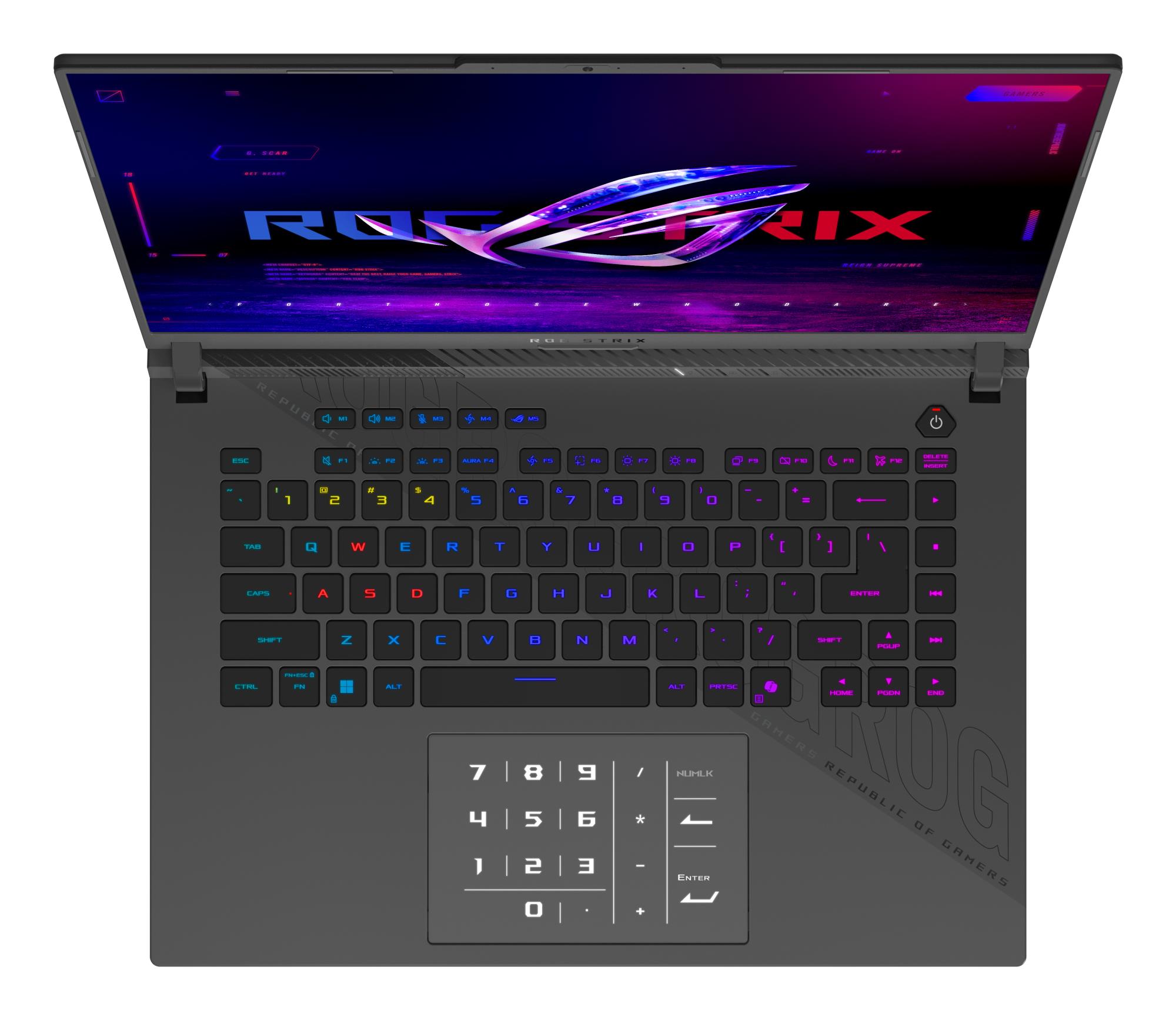ASUS ROG Strix (G16 (2025), CPU  Ryzen 9, 2500 MHz, 16", 2560x1600, RAM 16GB, DDR5, 5600 MHz, SSD 1TB, NVIDIA GeForce RTX 5070 Ti, 12GB, ENG, Windows 11 Home)