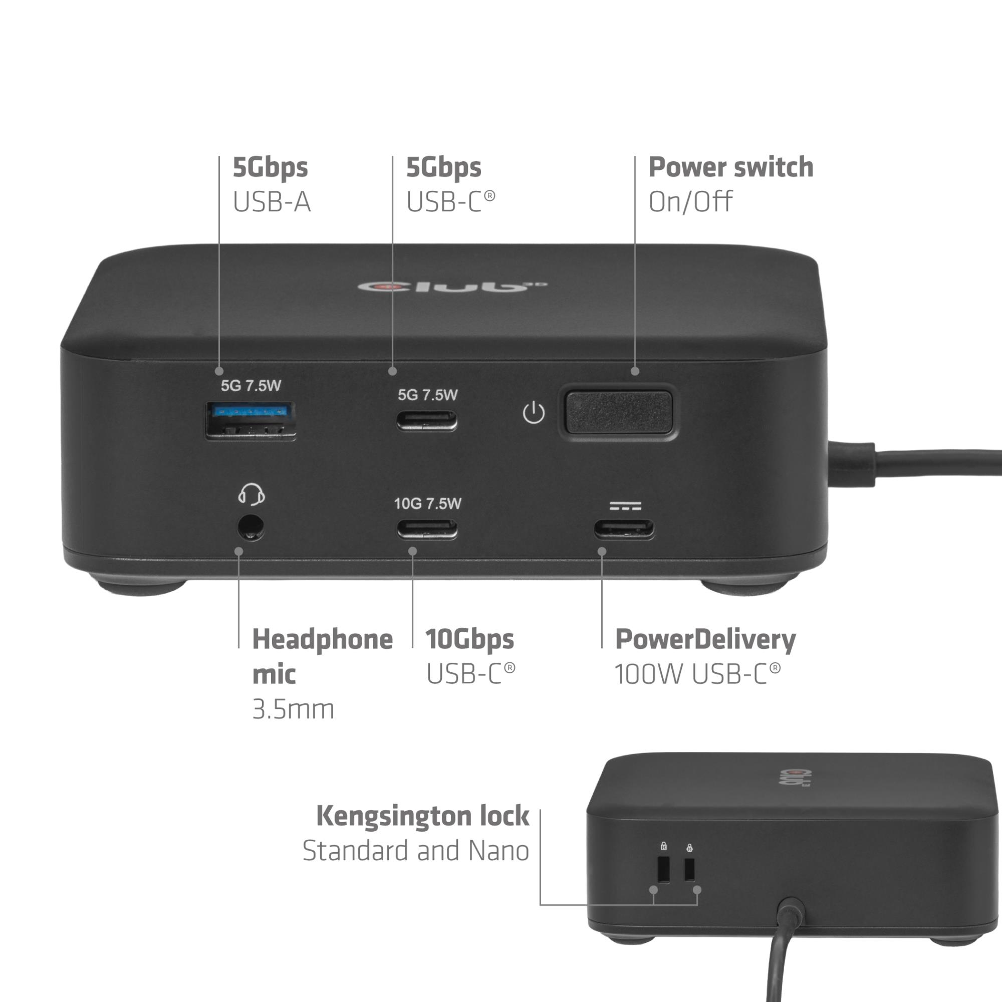 NB ACC DOCKING STATION 12IN1/USB-C 100W CSV-2542 CLUB3D NB ACC DOCKING STATION 12IN1/USB-C 100W CSV-2542 CLUB3D