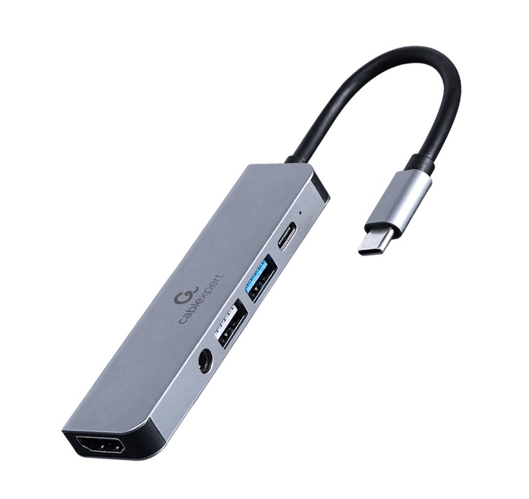 I/O ADAPTER USB-C TO HDMI/USB3/5IN1 A-CM-COMBO5-02 GEMBIRD I/O ADAPTER USB-C TO HDMI/USB3/5IN1 A-CM-COMBO5-02 GEMBIRD