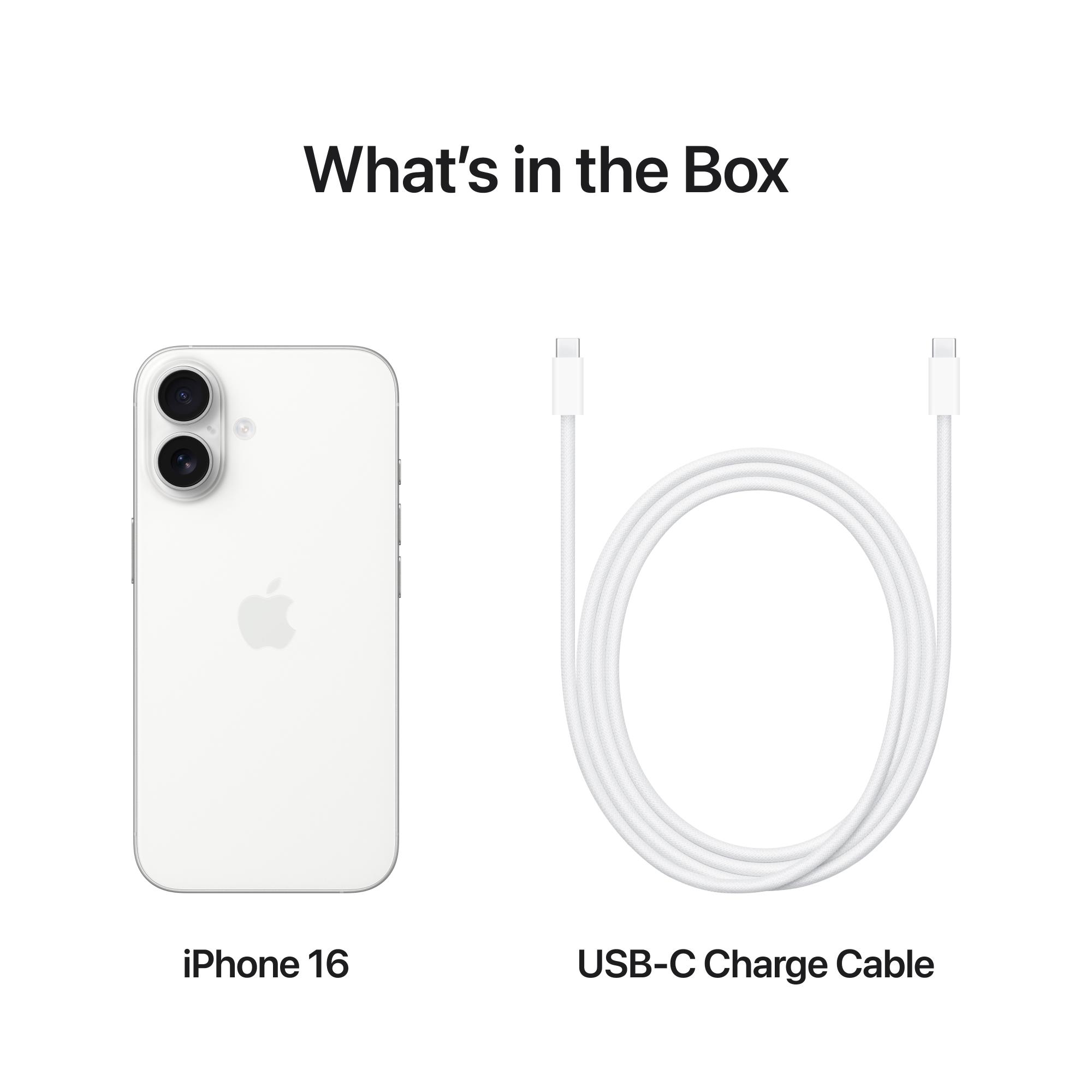 MOBILE PHONE IPHONE 16/128GB WHITE MYE93 APPLE MOBILE PHONE IPHONE 16/128GB WHITE MYE93 APPLE