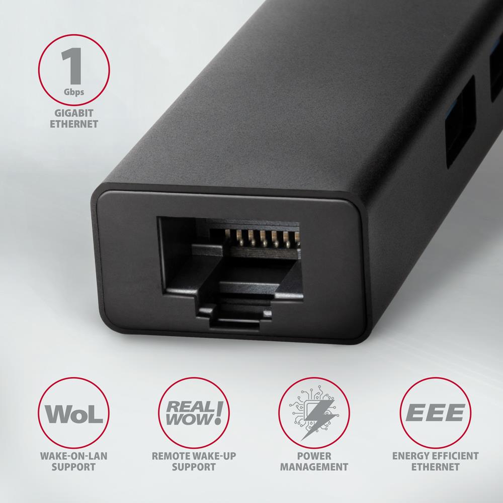 I/O HUB USB-C 4PORT GLAN/0.2M HMC-GL3A AXAGON I/O HUB USB-C 4PORT GLAN/0.2M HMC-GL3A AXAGON