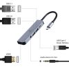 I/O ADAPTER USB-C TO HDMI/USB3/5IN1 A-CM-COMBO5-02 GEMBIRD I/O ADAPTER USB-C TO HDMI/USB3/5IN1 A-CM-COMBO5-02 GEMBIRD