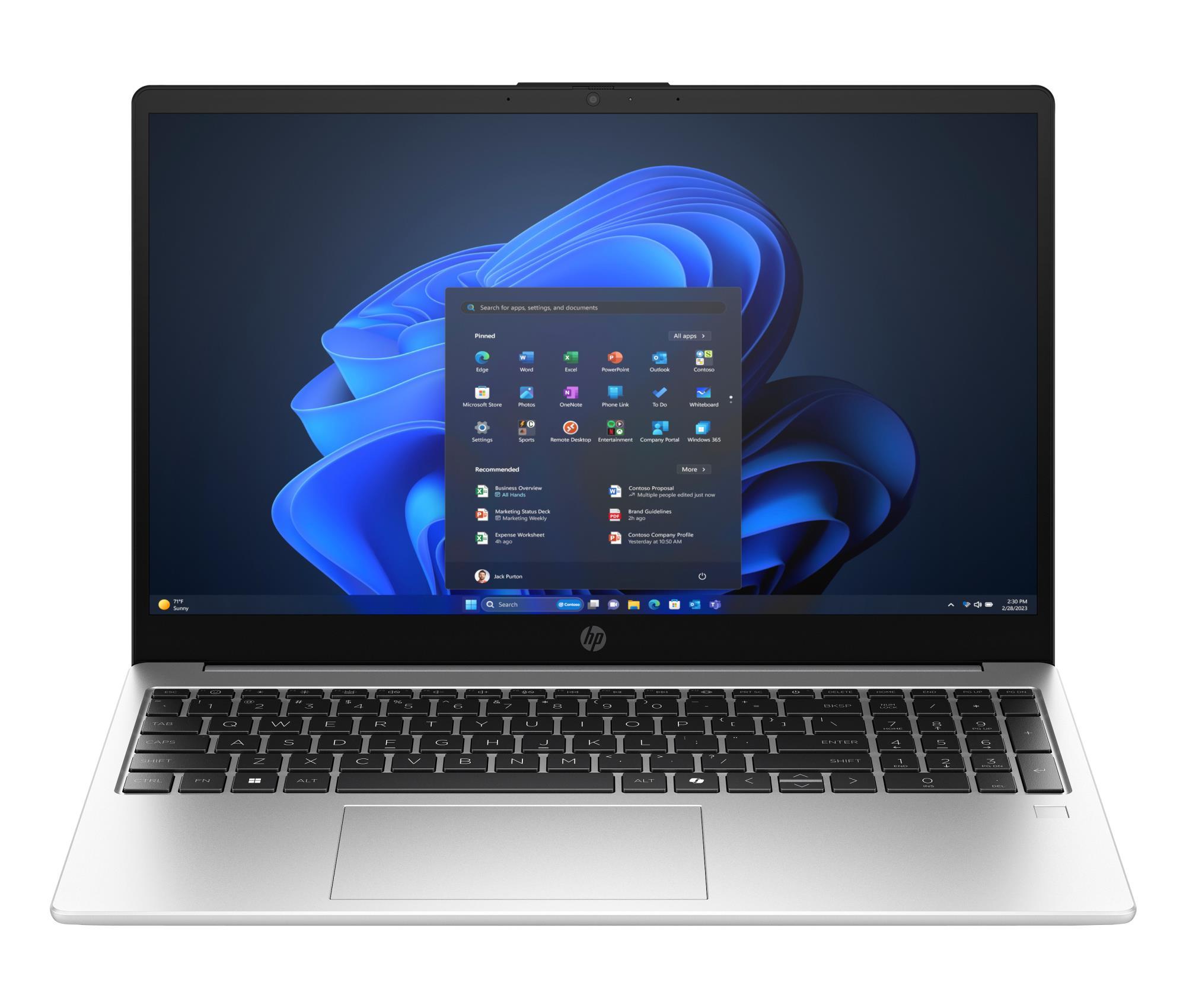 HP 255R G10 (CPU AMD RyzenT 5, 7535U, 2.9 GHz, 15.6 ", 1920 x 1080 pixels, RAM 16 GB, DDR5-SDRAM, SSD 512 GB, Discrete graphics Not available, On-board graphics Yes, Numeric keypad Yes, Keyboard language English, OS installed FreeDOS, Colour Silver, 4800 MHz)