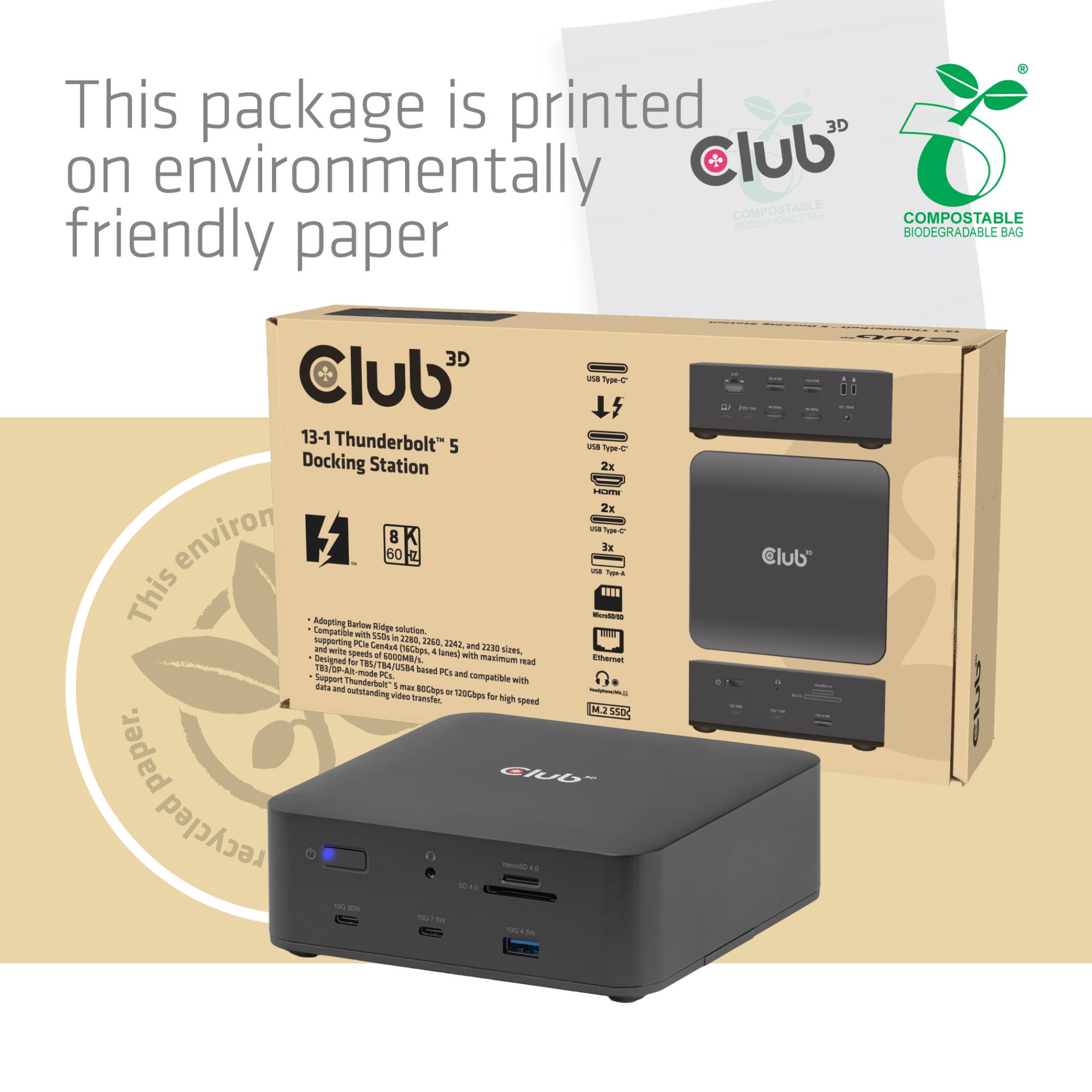 NB ACC DOCKING STATION 13-IN-1/THUNDERBOLT CSV-2562 CLUB3D