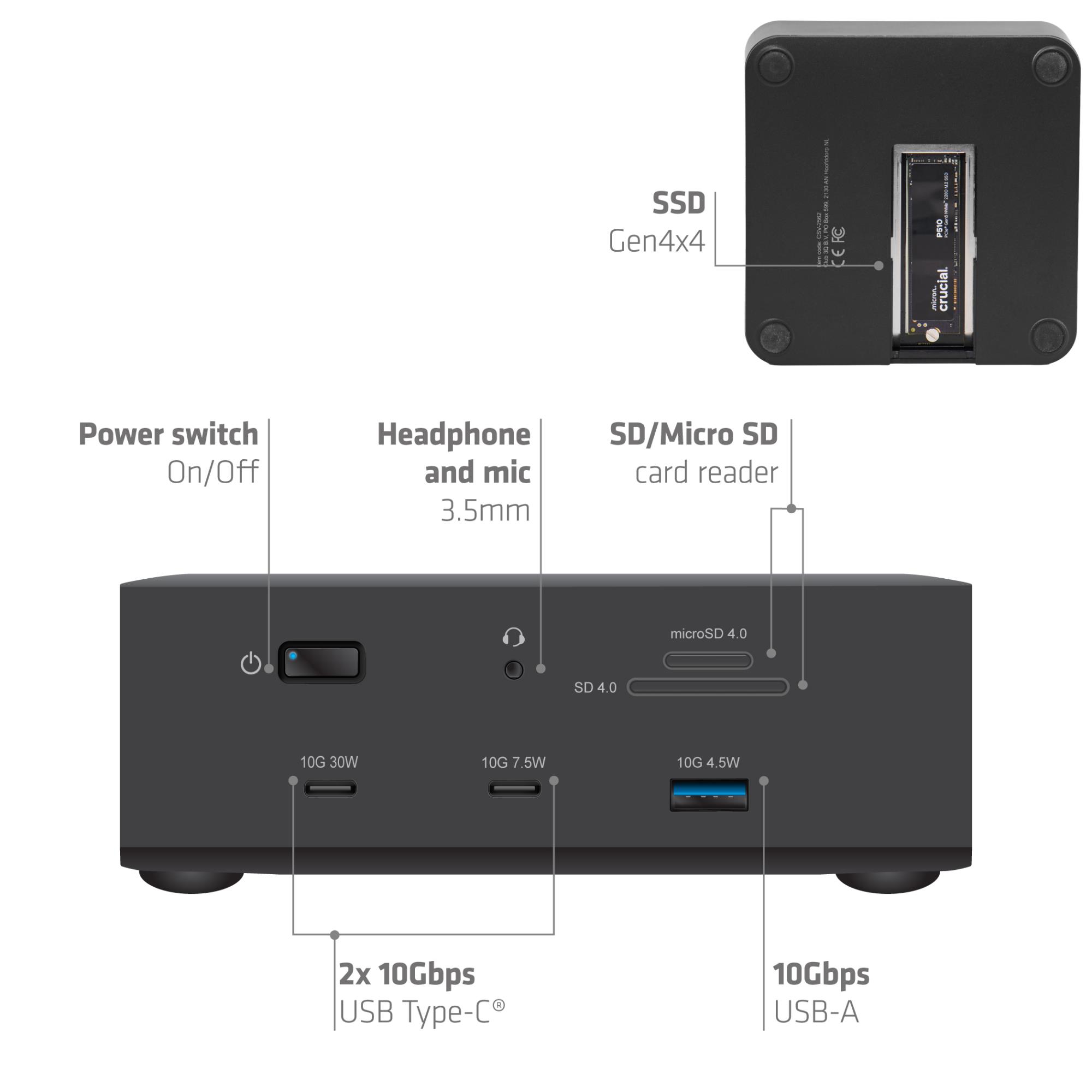 NB ACC DOCKING STATION 13-IN-1/THUNDERBOLT CSV-2562 CLUB3D