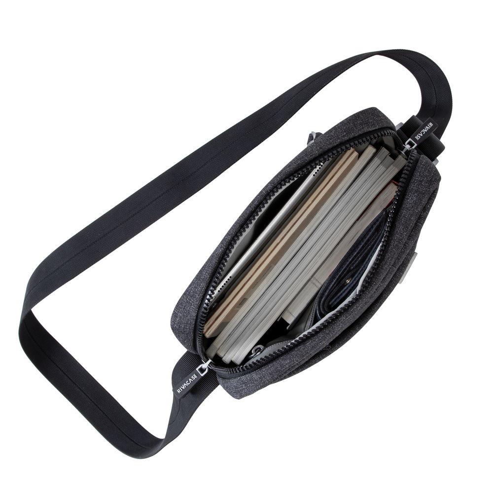 TABLET CASE CROSSBODY 11"/8811 BLACK MELANGE RIVACASE