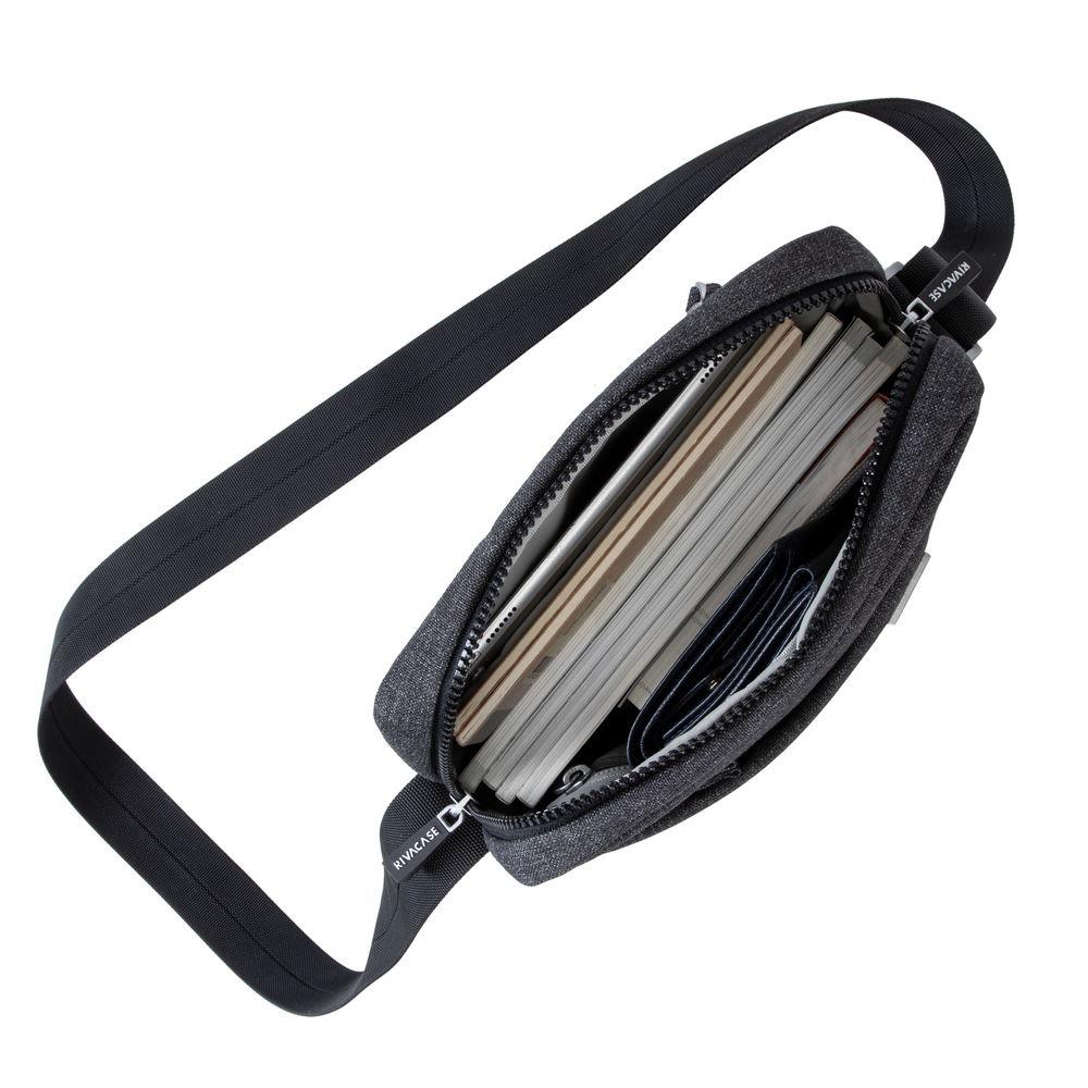 TABLET CASE CROSSBODY 11"/8811 BLACK MELANGE RIVACASE