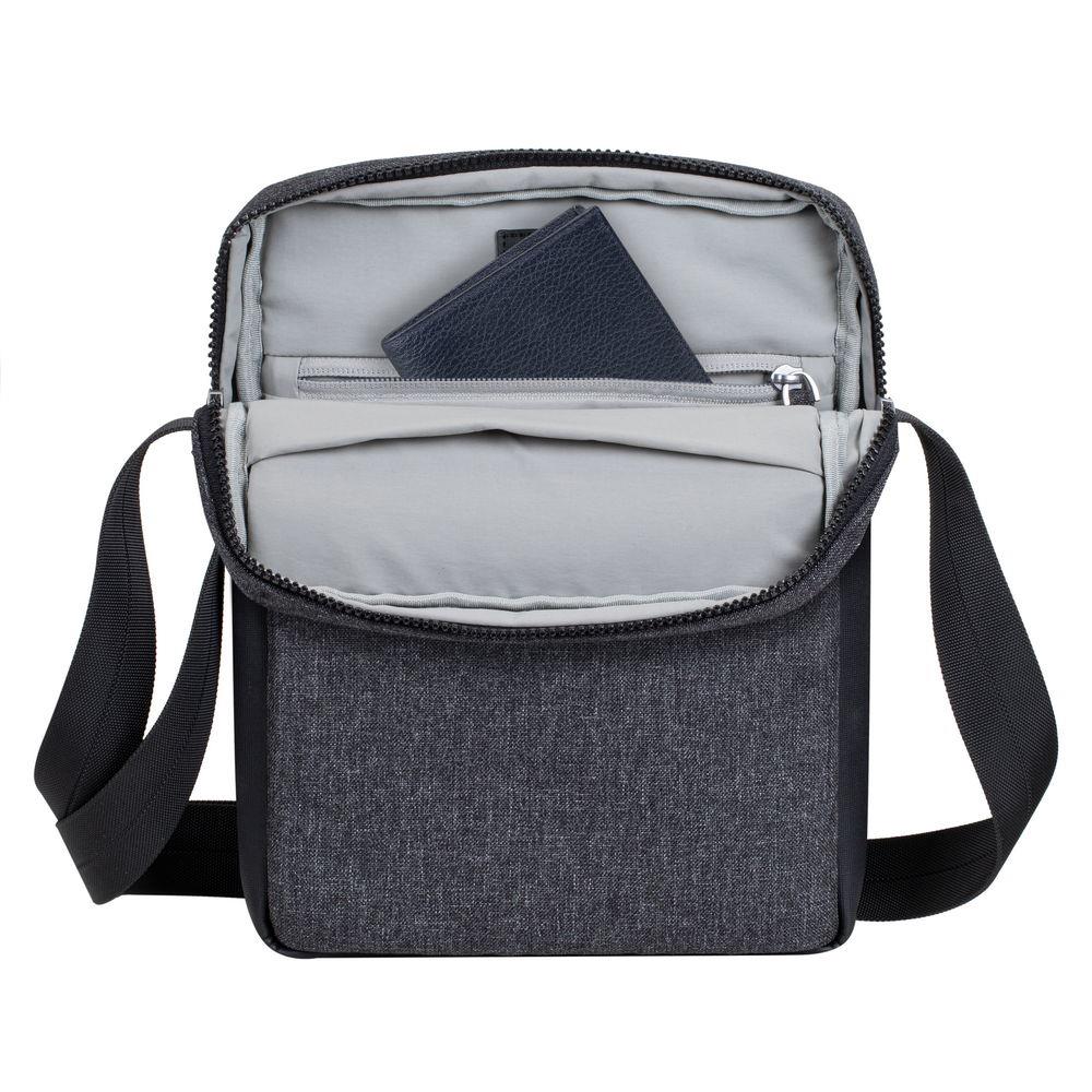 TABLET CASE CROSSBODY 11"/8811 BLACK MELANGE RIVACASE
