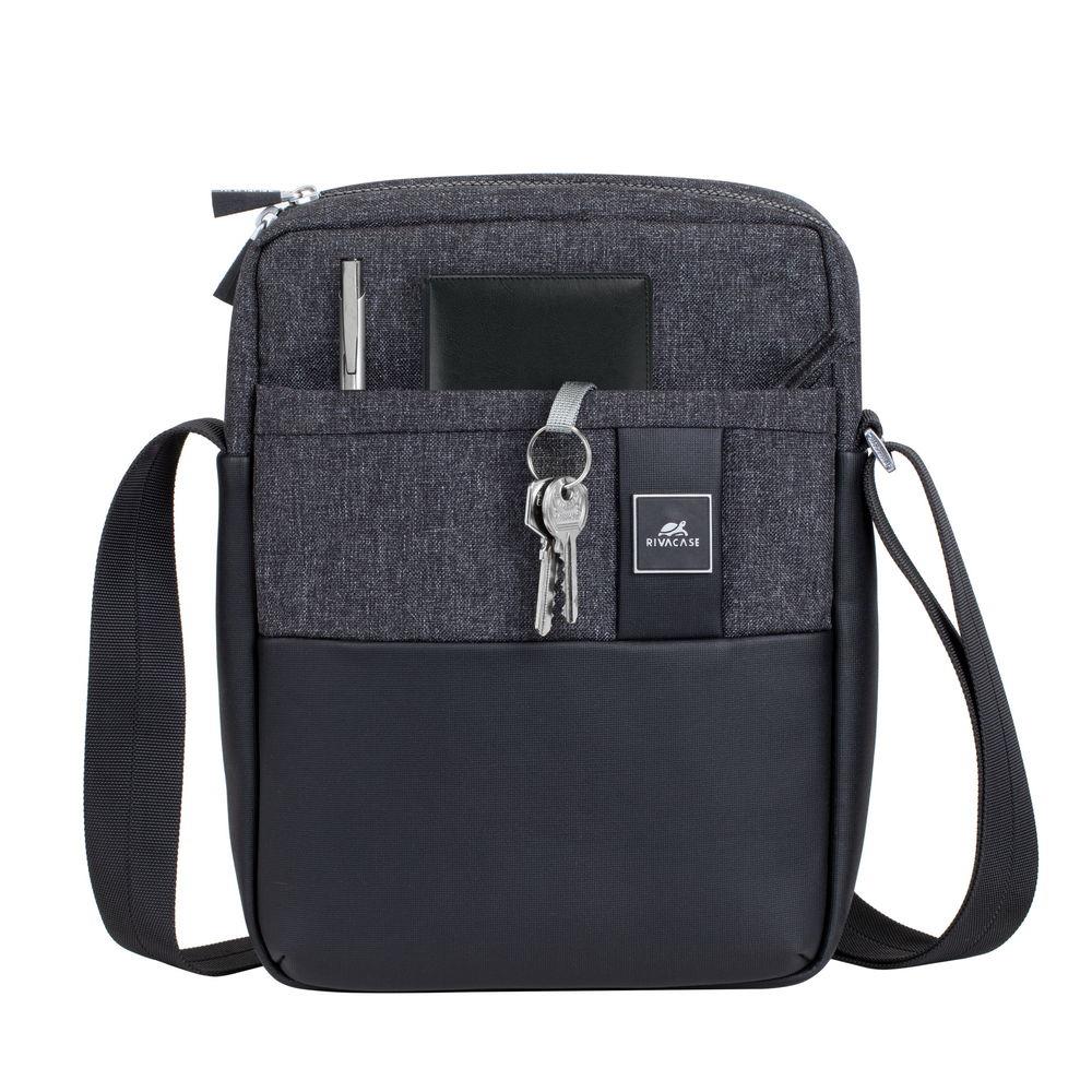 TABLET CASE CROSSBODY 11"/8811 BLACK MELANGE RIVACASE