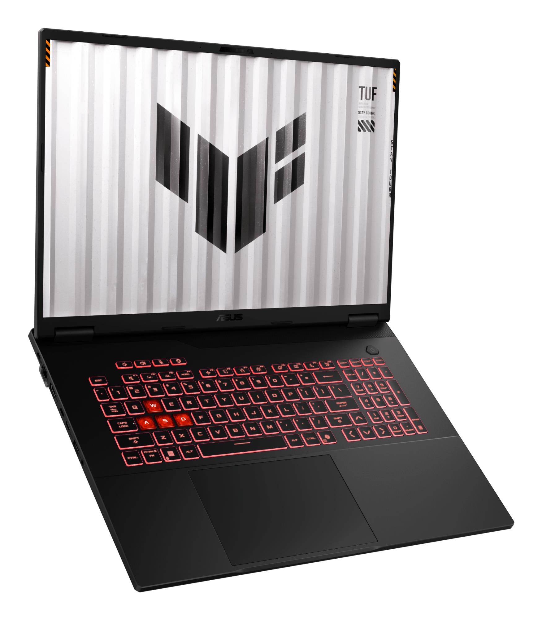 ASUS TUF (CPU AMD RyzenT 7, 260, 3.8 GHz, 18 ", 2560 x 1600 pixels, RAM 32 GB, DDR5-SDRAM, SSD 1000 GB, Discrete graphics NVIDIA GeForce RTX 5070, 8 GB, On-board graphics Yes, Numeric keypad Yes, OS installed Windows 11 Home, Colour Grey, 5600 MHz)