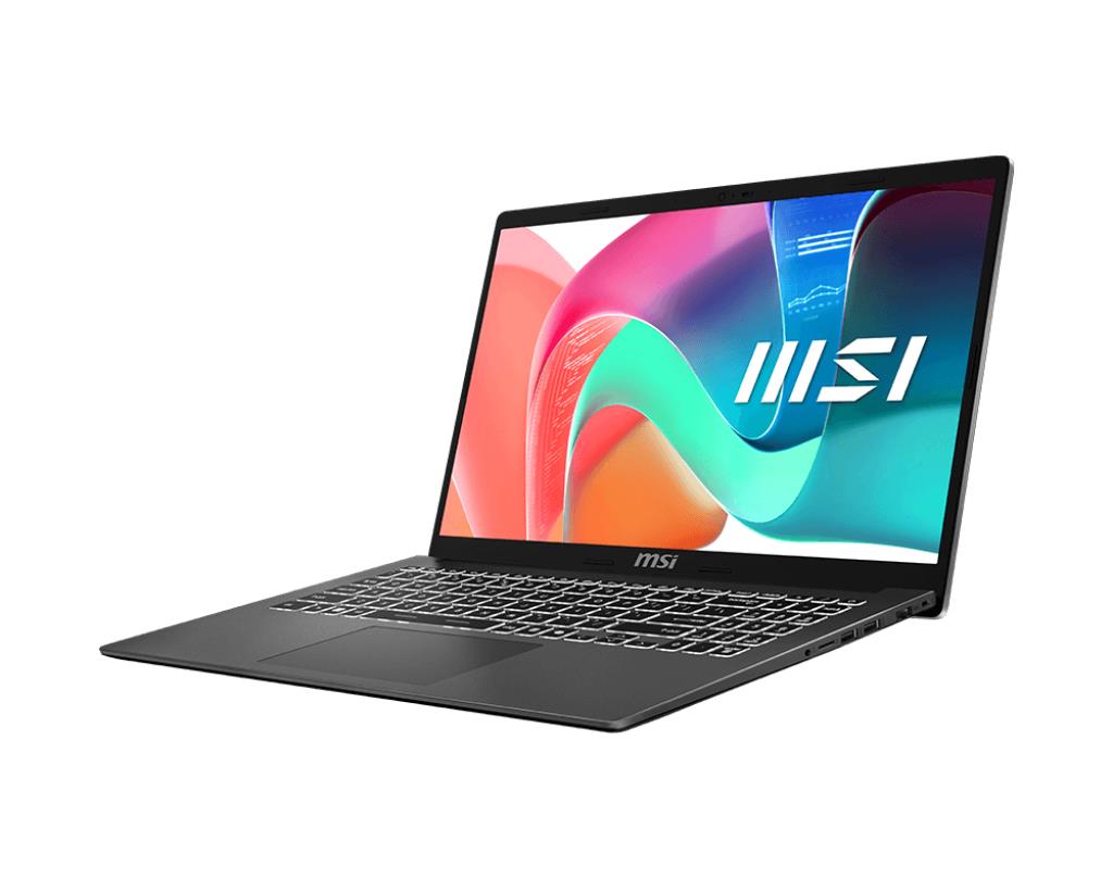 MSI Modern (15 F13MG, CPU Core i5, i5-1334U, 1300 MHz, 15.6", 1920x1080, RAM 16GB, DDR4, SSD 512GB, Intel Iris Xe graphics, Integrated, ENG, Card Reader Micro SD, Windows 11 Home, Silver) MSI Modern (15 F13MG, CPU Core i5, i5-1334U, 1300 MHz, 15.6", 1920x1080, RAM 16GB, DDR4, SSD 512GB, Intel Iris Xe graphics, Integrated, ENG, Card Reader Micro SD, Windows 11 Home, Silver)